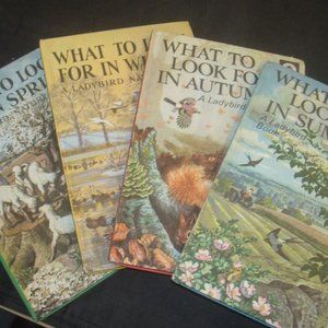 Vintage Ladybird Nature Books What to Look For Set